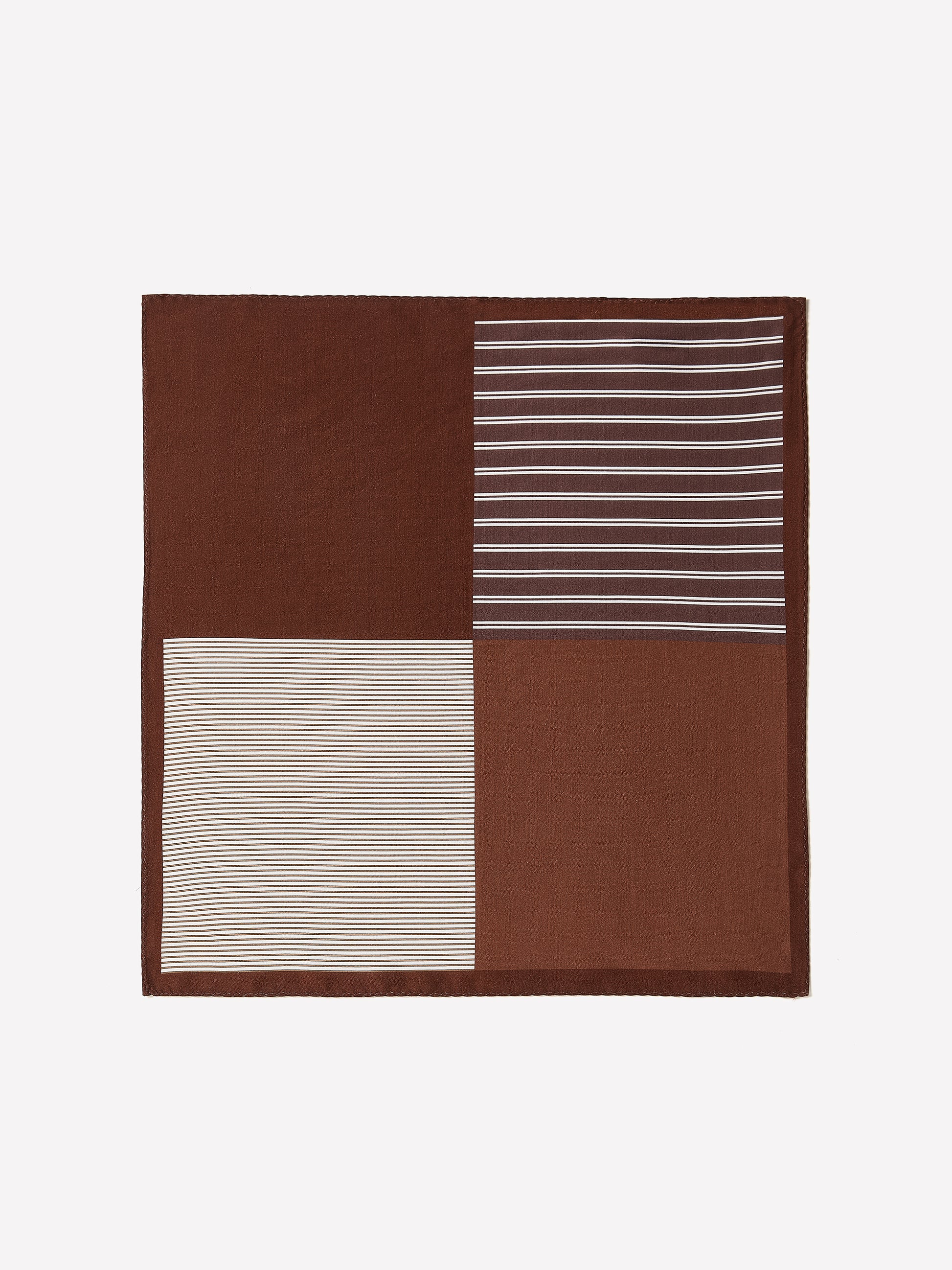 Men's Silk Pocket Square Striped Design