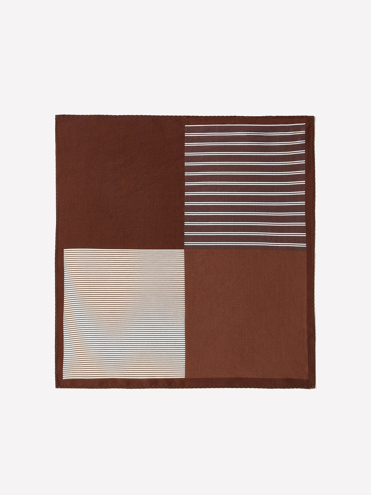 Men's Silk Pocket Square Striped Design