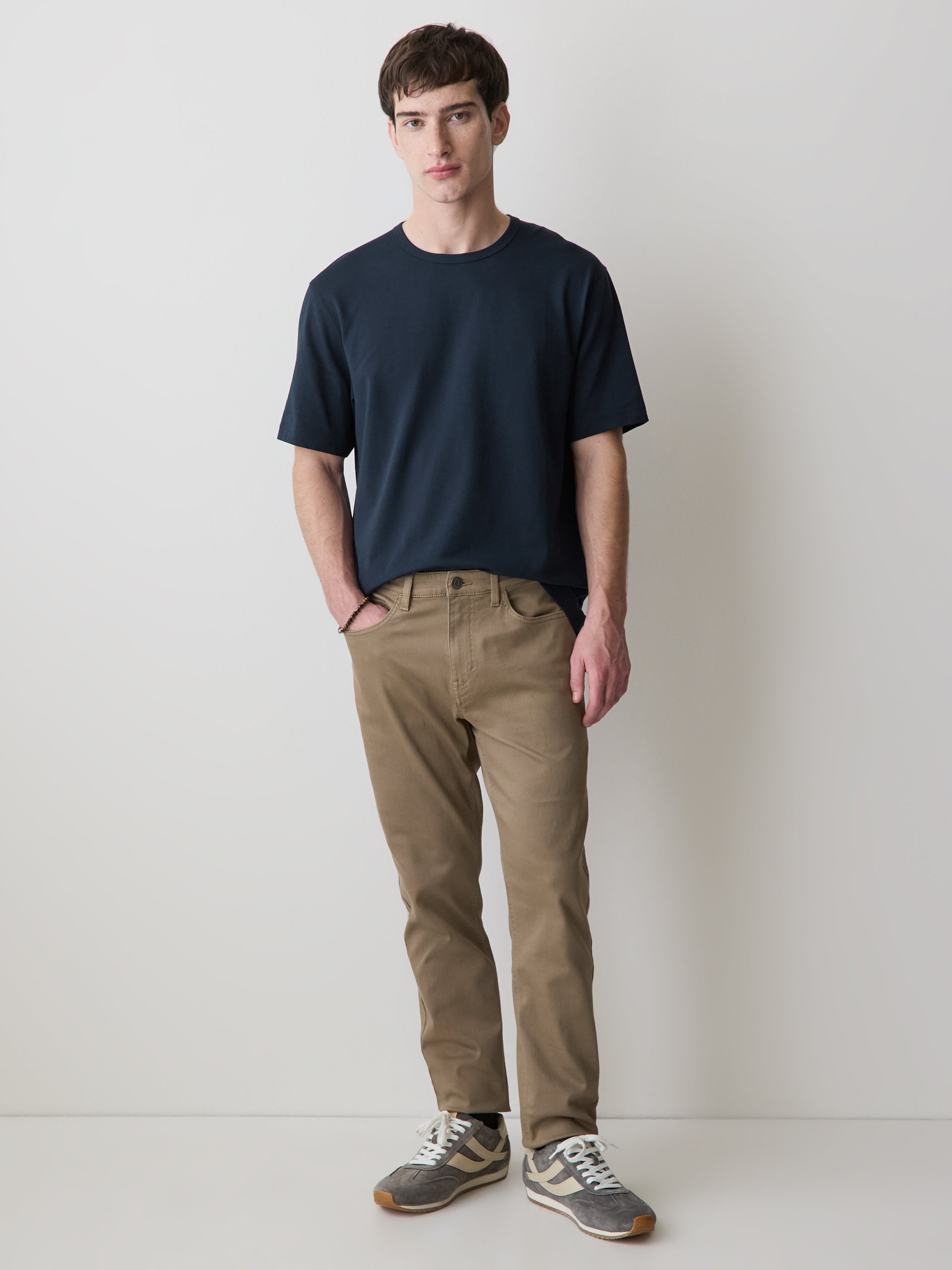 T-Shirt à Col Rond en Coton Supima (R)