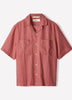 Short-Sleeve Linen Shirt with Camp Collar