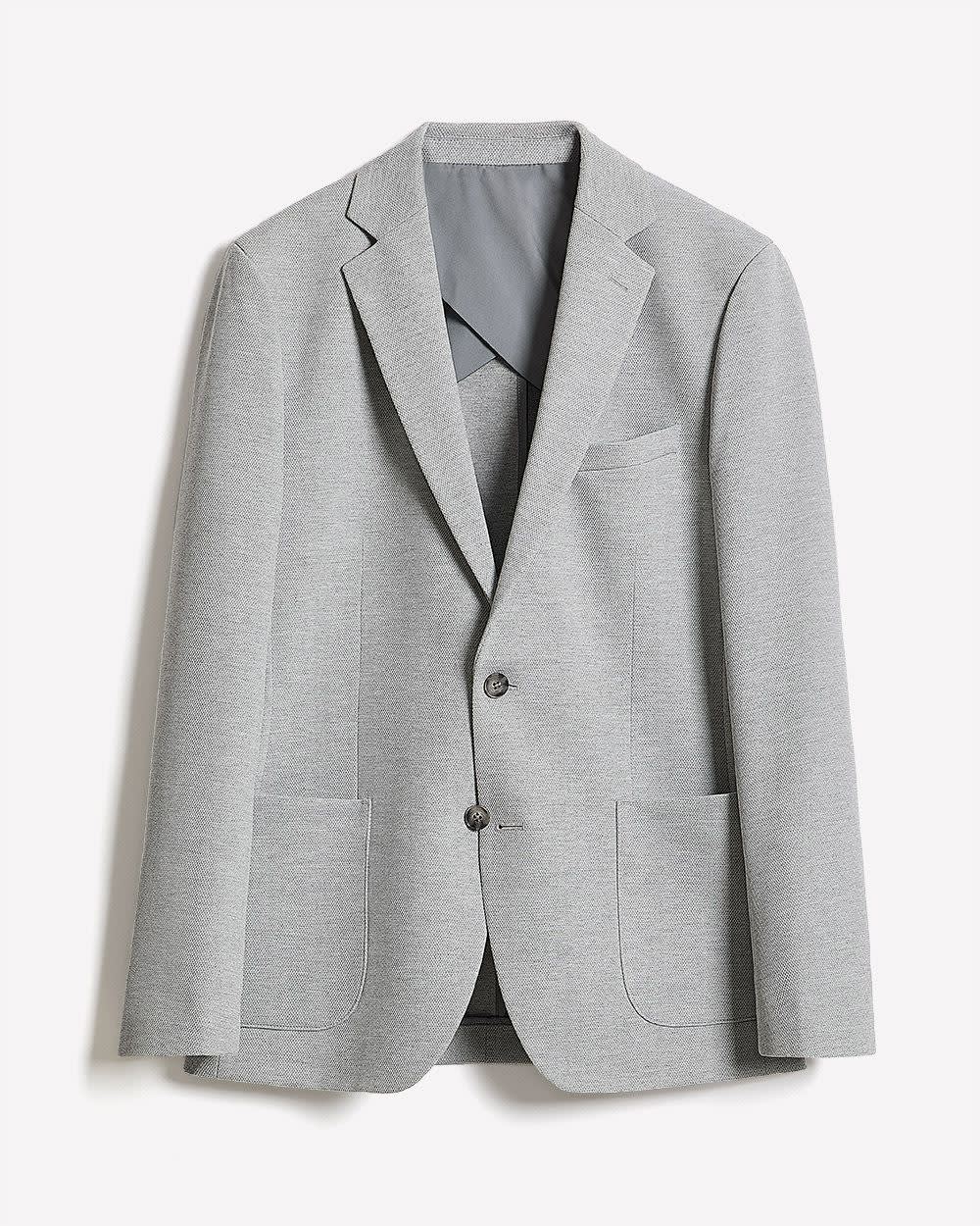 Veston en Tricot à Coupe Étroite