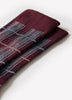 Crew Socks Plaid Pattern Cotton Blend