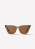 Cat Eye Plastic Sunglasses Smoke 100% Acetate