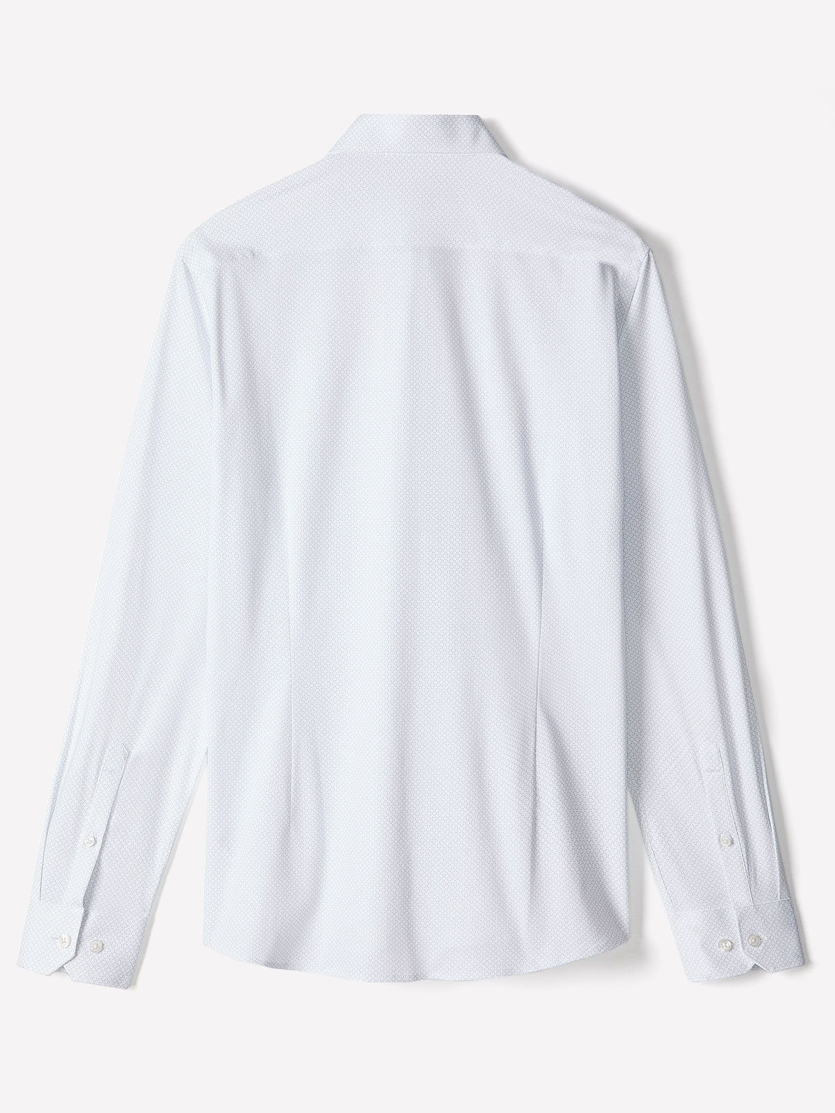 Slim Fit Cotton Knit Shirt with Tailored Collar