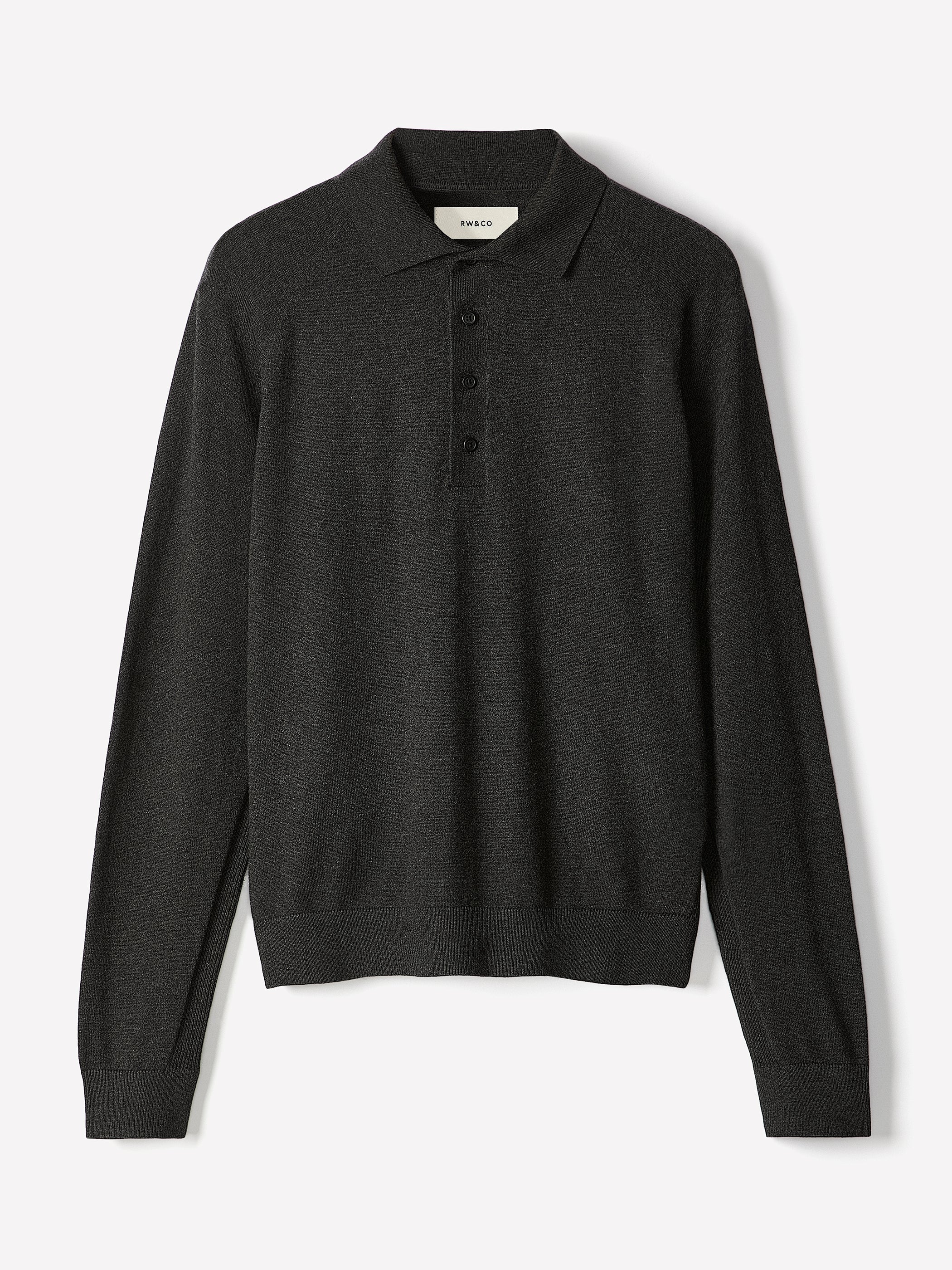 Long-Sleeve Polo Sweater