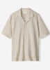 Men's Knit Tailored Collar Shirt Textured Stripe