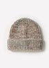 Wool Blend Marled Knit Beanie