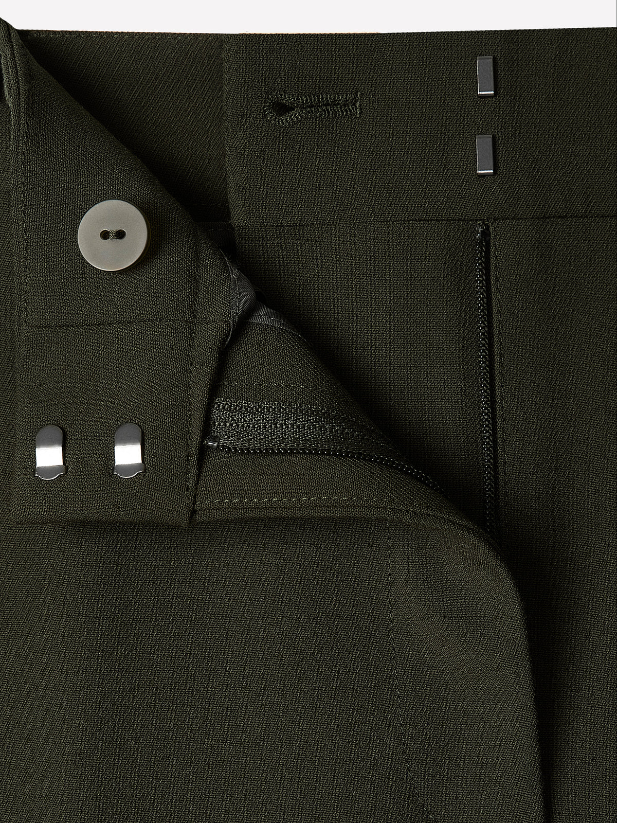 Mid-Rise Wide-Leg Heavy Twill Pant