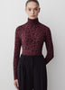 Long-Sleeve Mock-Neck Top