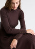 Long-Sleeve Ribbed Midi Sweater Dress