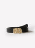 Leather Belt With Metal Buckle
