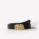 Leather Belt With Metal Buckle