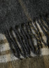 Plaid Scarf with Fringes
