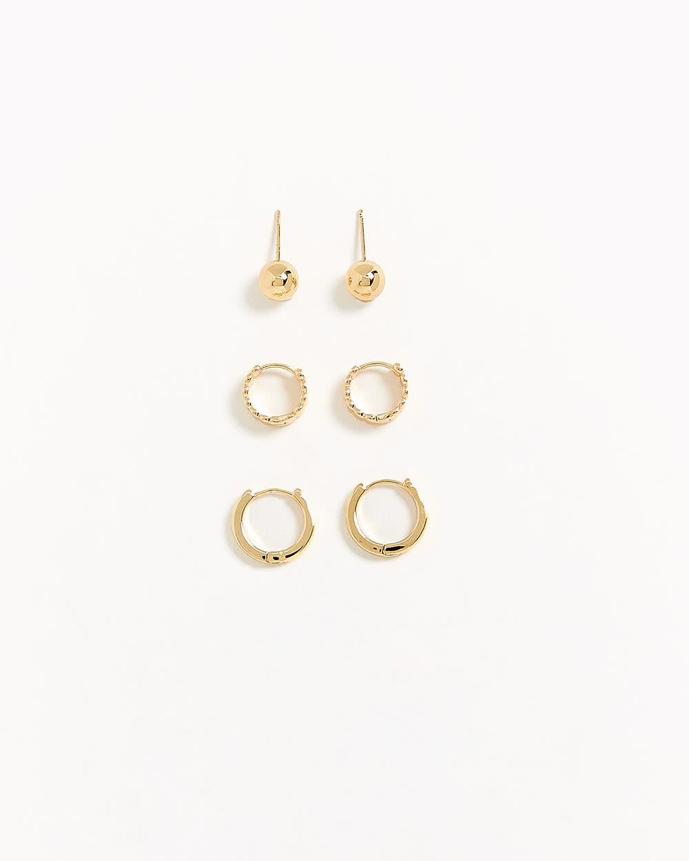 Essential Earrings - 3 Pairs