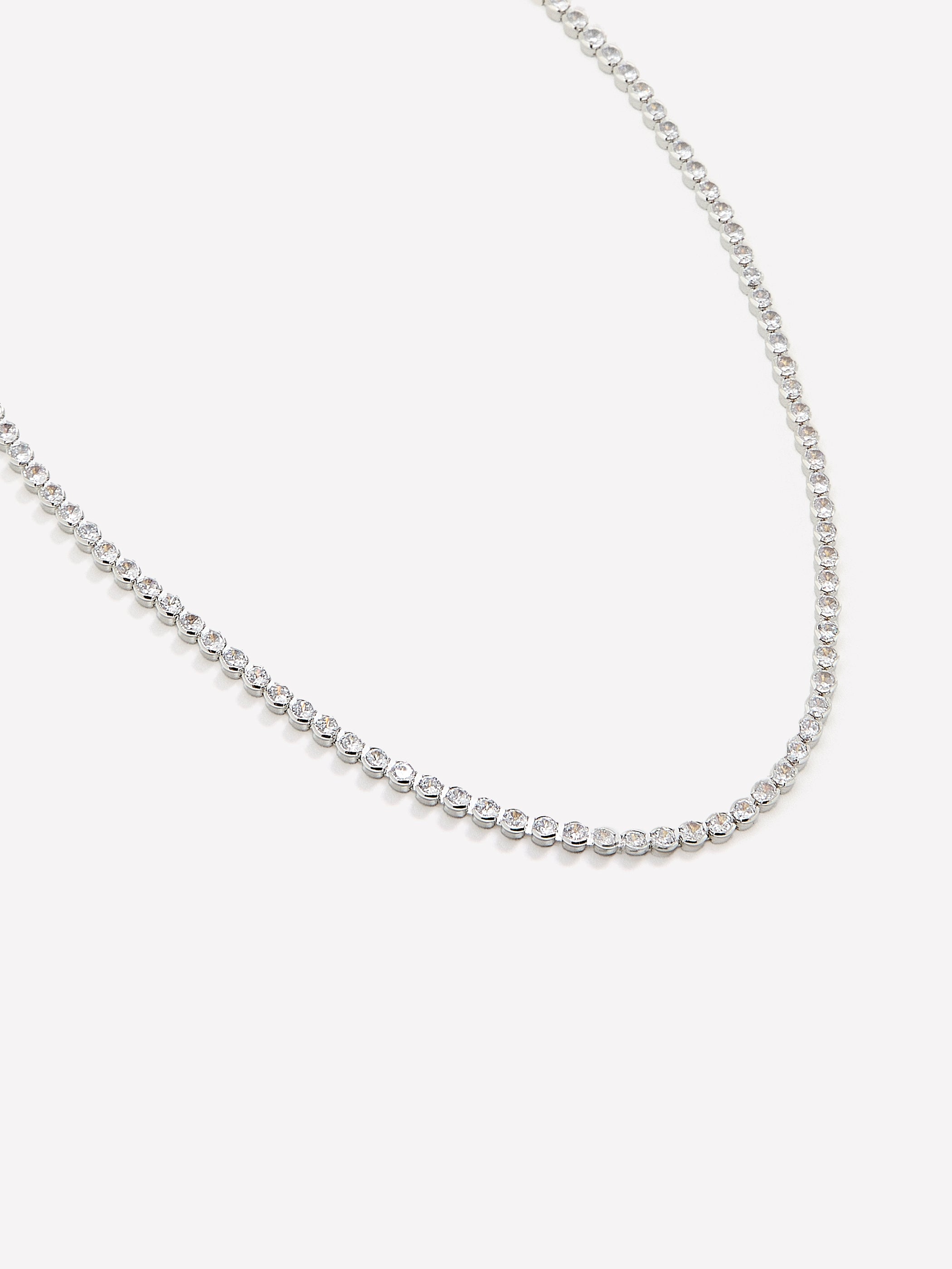 Collier Tennis à Zircons Carrés