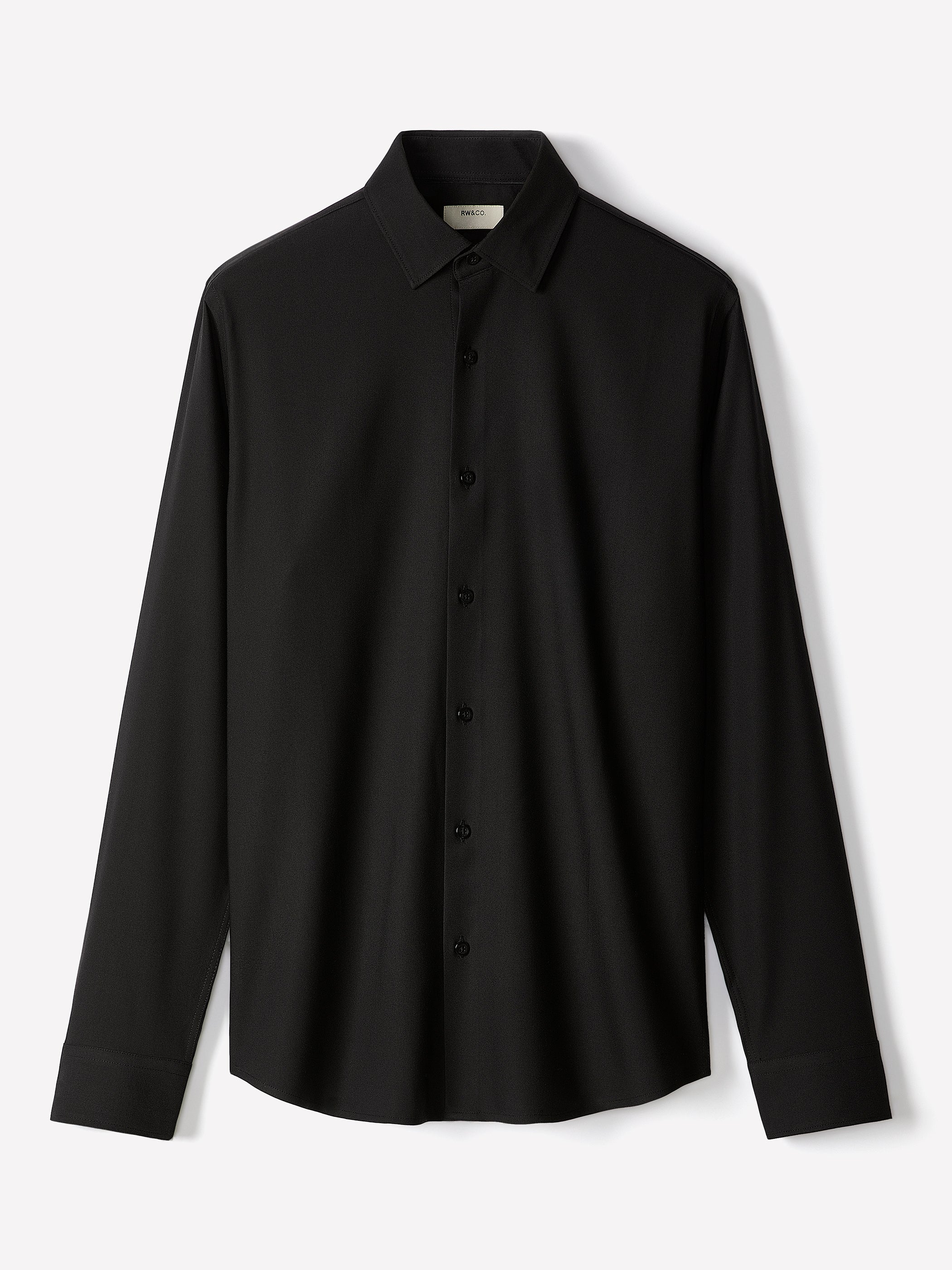 Slim Fit Knit-Like Dress Shirt