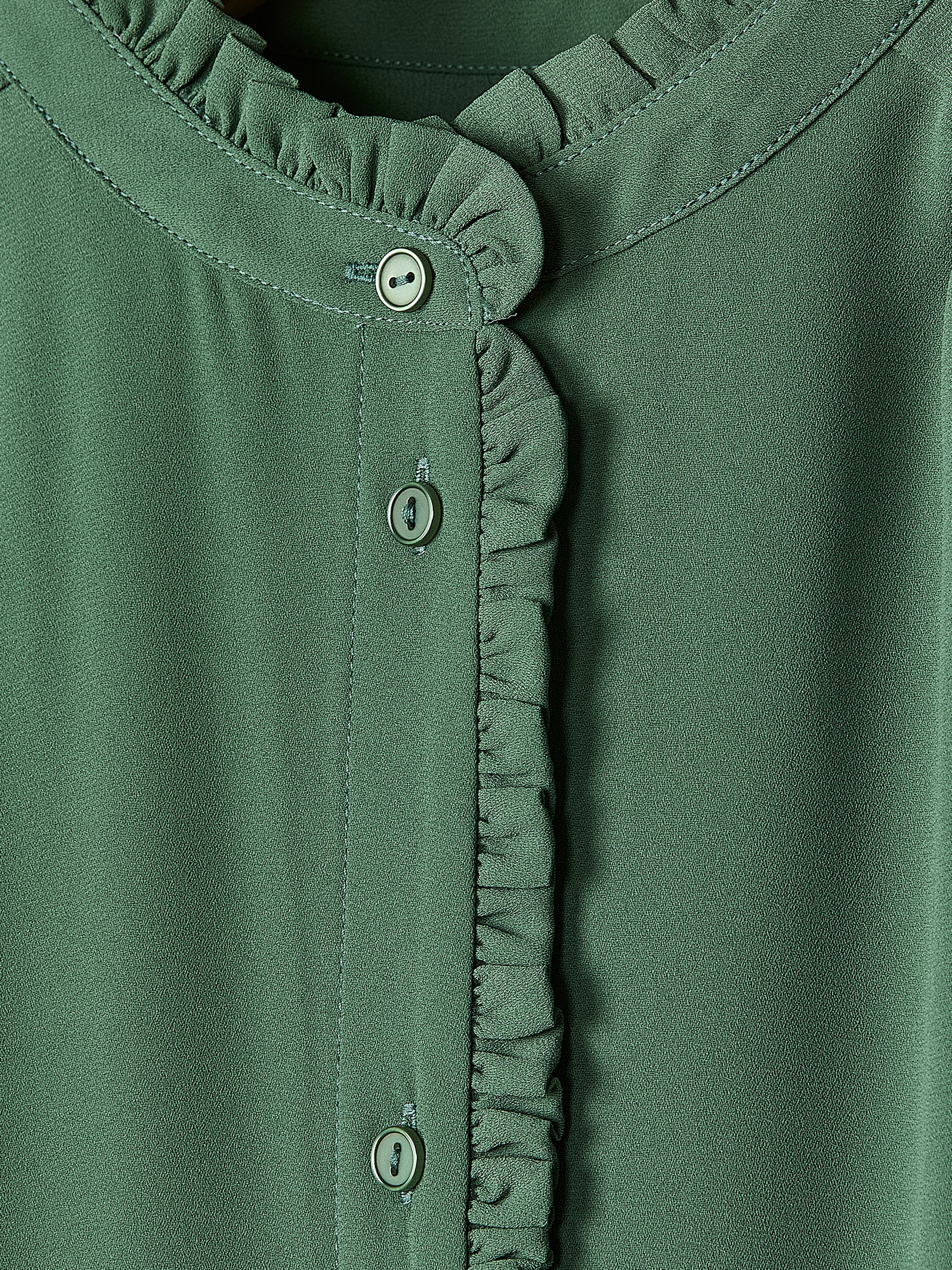 Sleeveless Mock-Neck Buttoned-Down Mini Dress