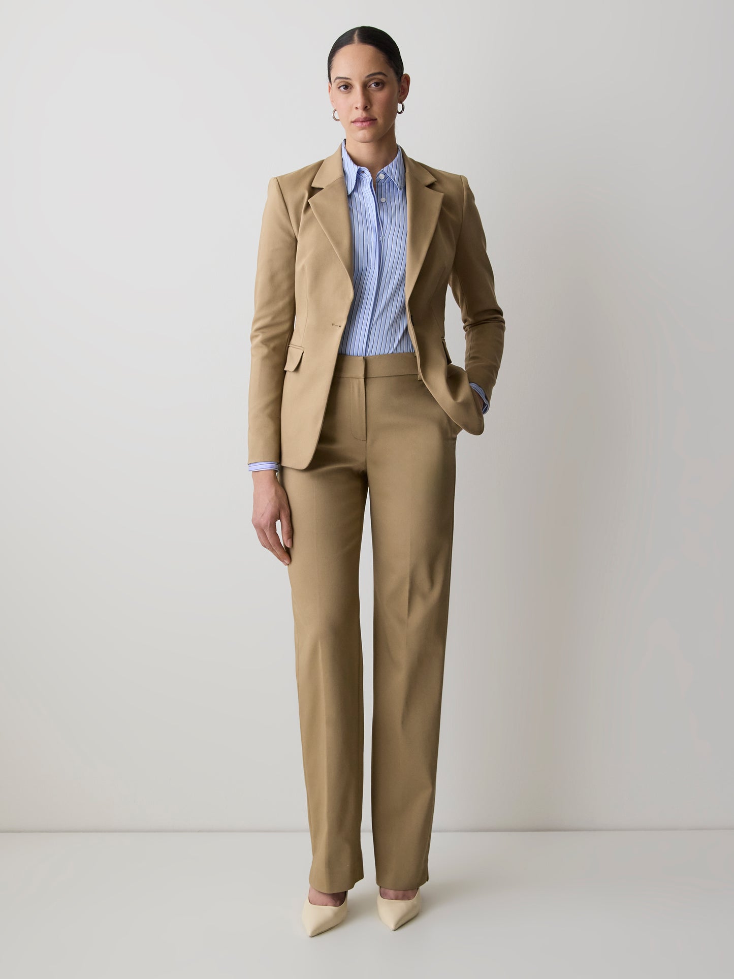 Limitless One-Button Fitted Blazer