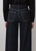 Woven Denim High Rise Ultra Wide Pant