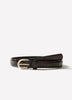 Leather Belt with Croco Texture