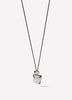 Long Cord Necklace With Sculptural Pendant