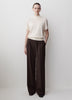 Knit Sweater Extra Fine Merino Wool Mock Neck