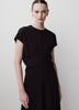 Woven Dress Crepe Fabric Extended Sleeve