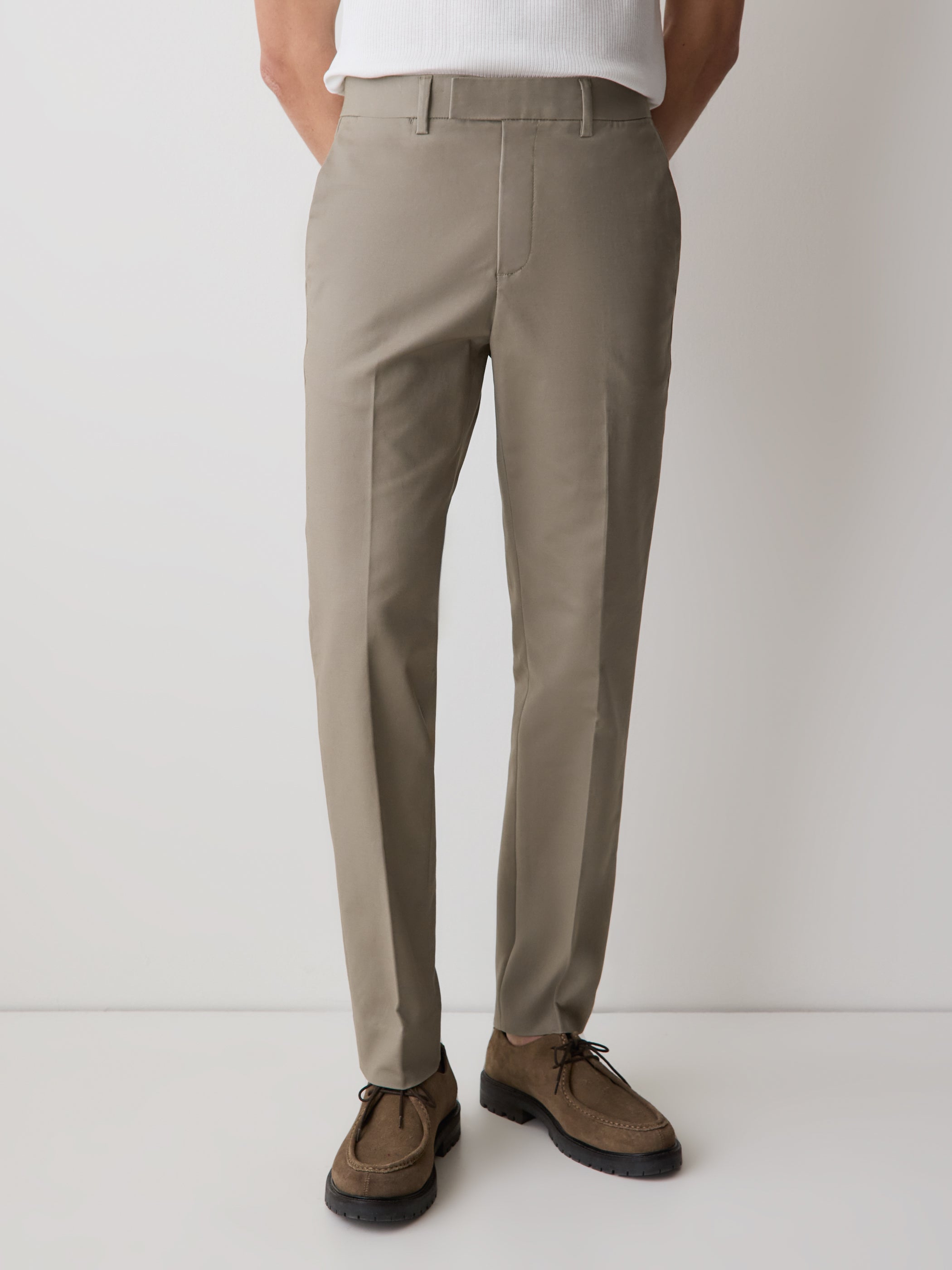 Pantalon de Ville Chino à Coupe Étroite