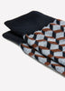 Men's Square Blue Geo Socks