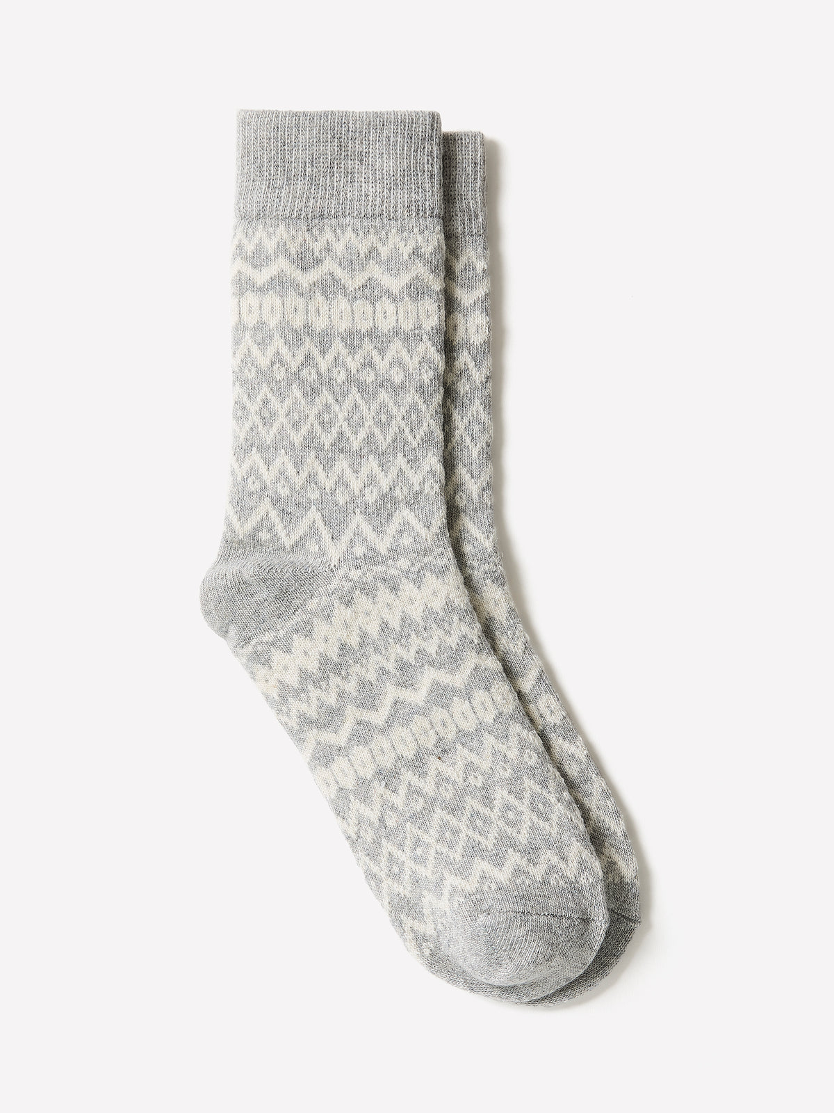 Fair-Isle Chunky-Knit Socks