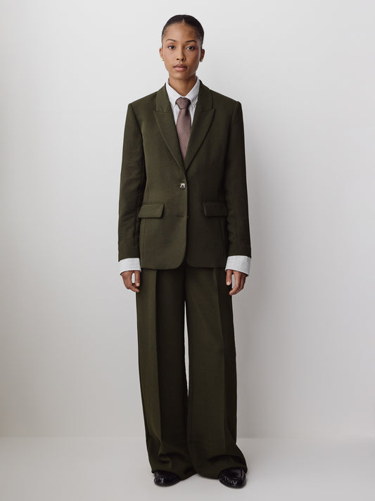 Relaxed-Fit Two-Button Blazer