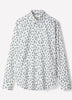 Slim-Fit Sateen Dress Shirt with Print