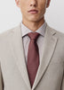Slim Fit Brushed Oat Woven Blazer