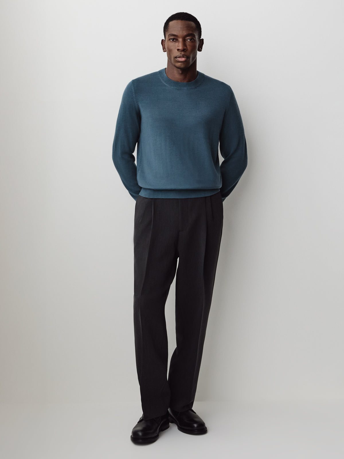 Merino-Wool Crew-Neck Sweater