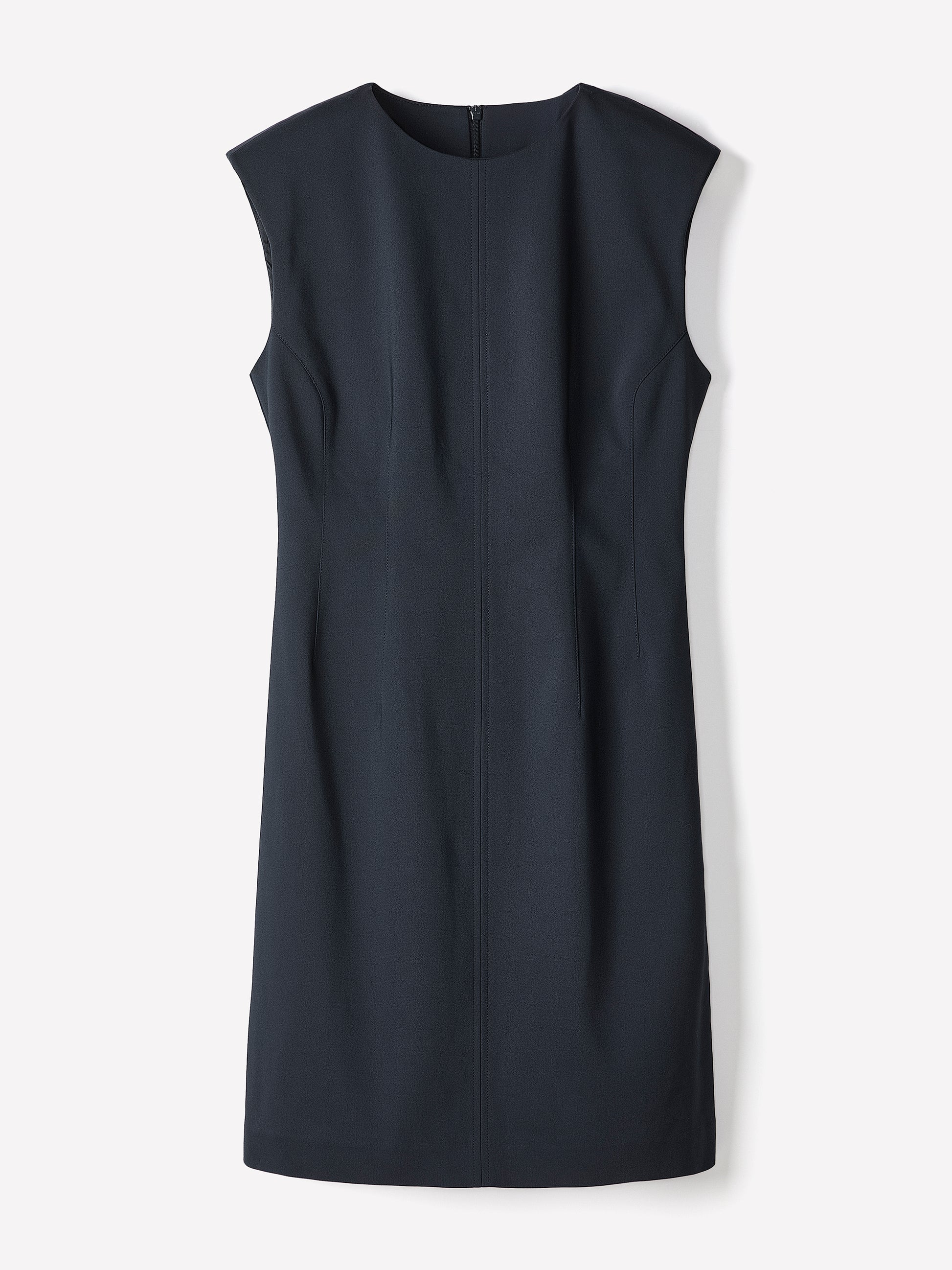 Sleeveless Crew-Neck Mini Dress