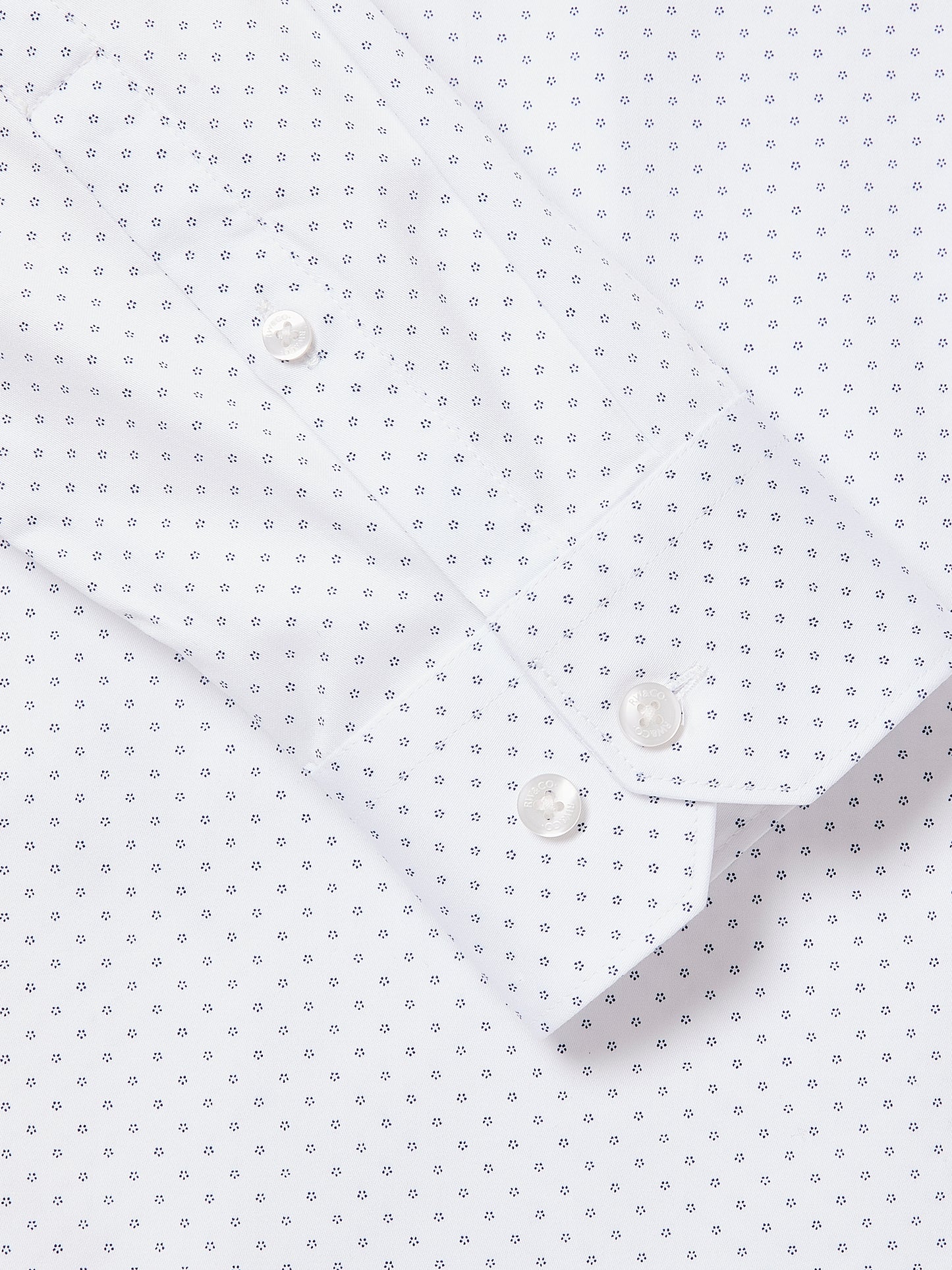 Tailored-Fit Dress Shirt with Floral Pattern
