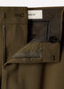Mens Straight Fit Wool Blend Pant Burnt Moss