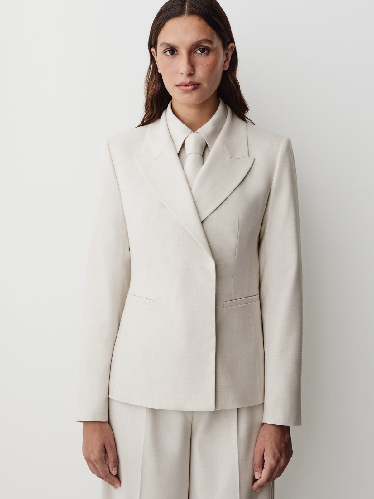 Hourglass Fit Flannel Blend Blazer