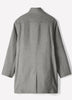 Wool Blend Funnel Topcoat for Men