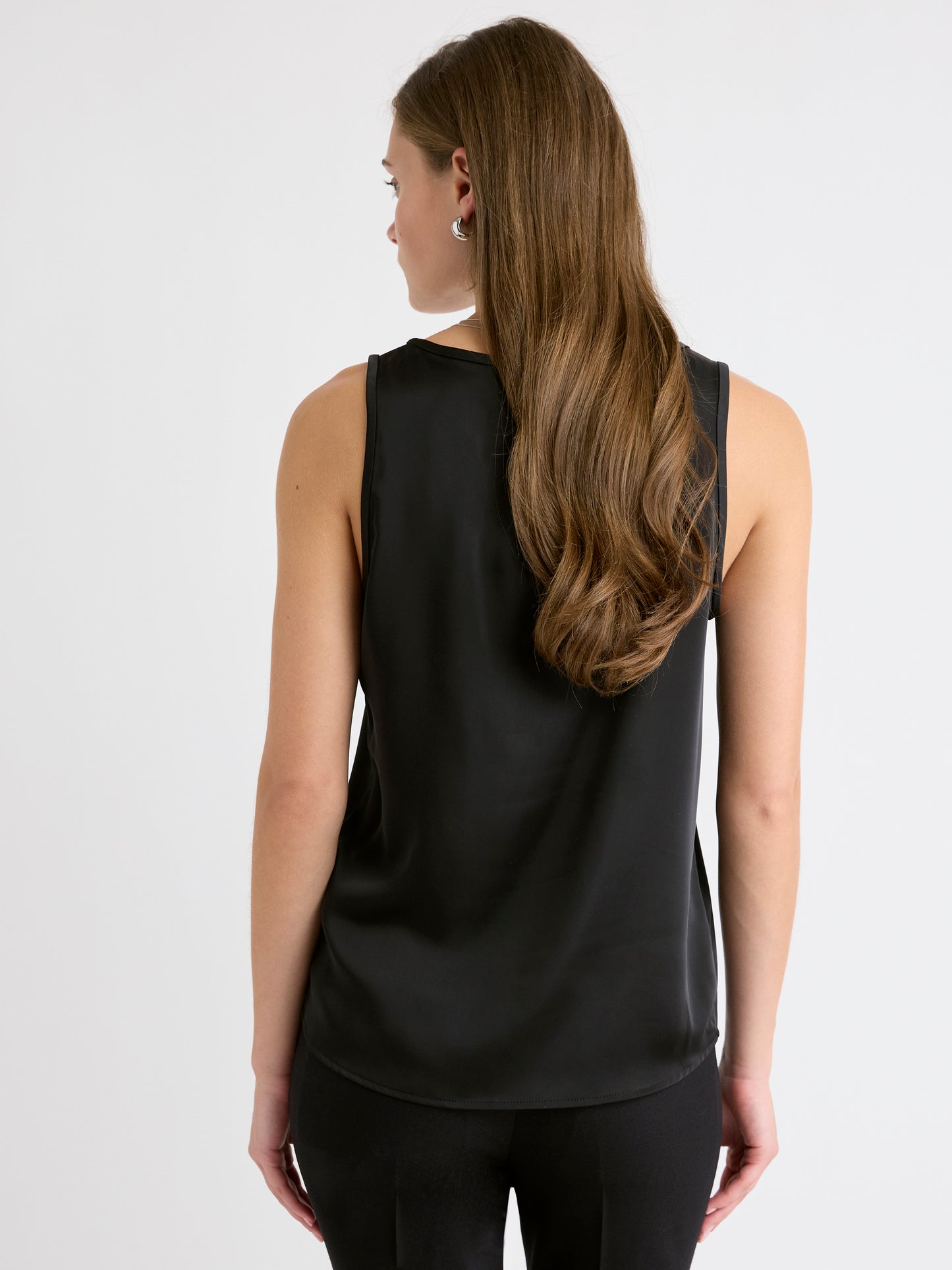 Camisole Satinée à Col en U