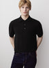 Merino Wool Polo Sweater Short Sleeve