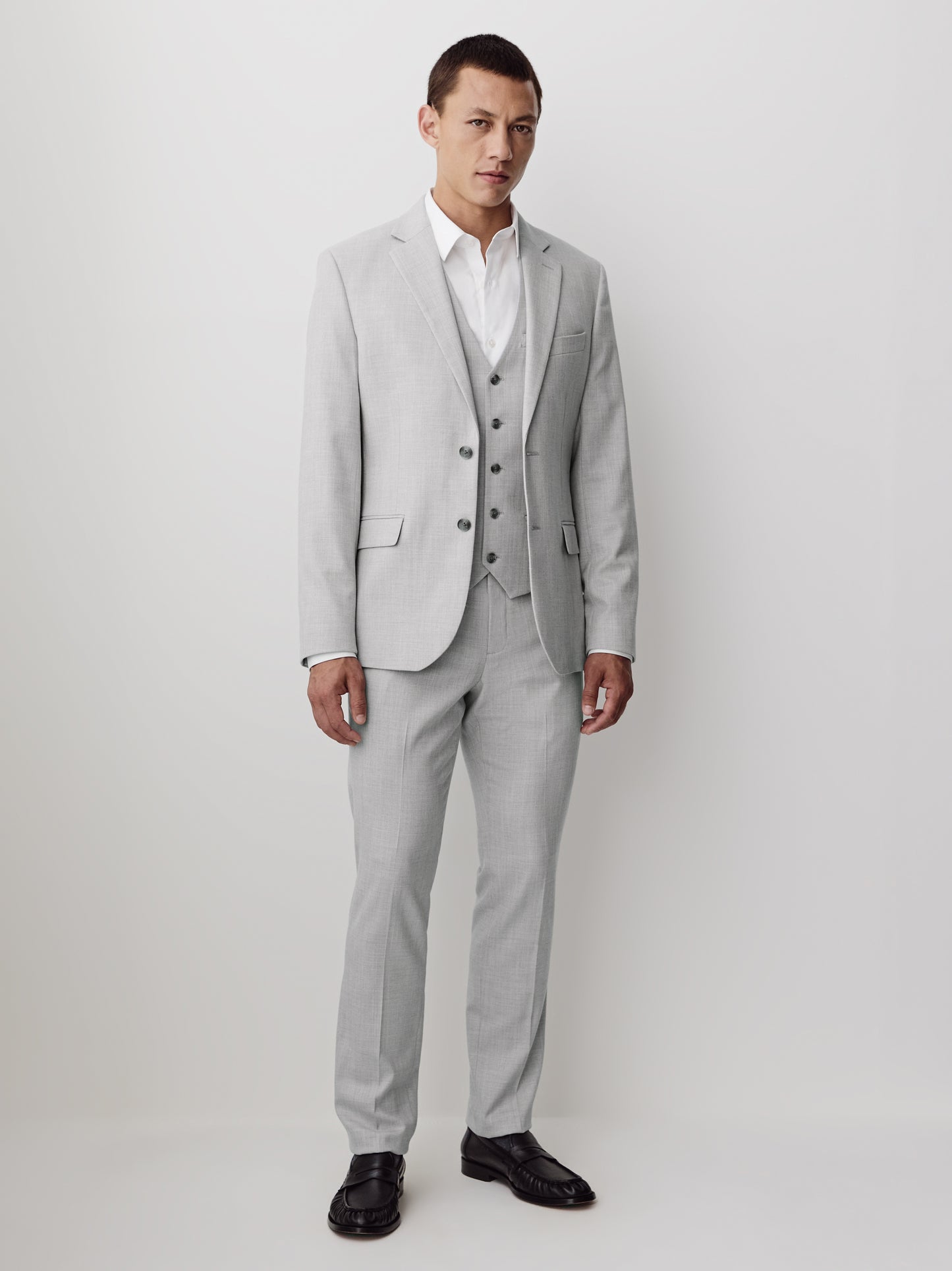 Essential Light Grey Suit Vest