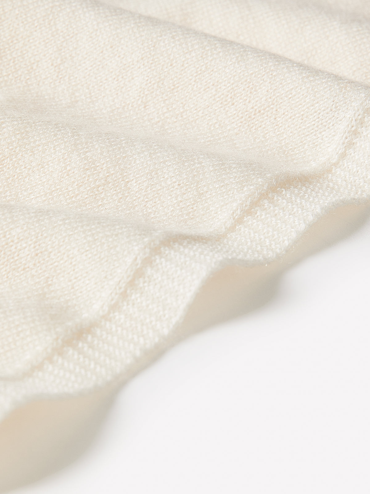 Knit Scarf Mercerized Merino Wool Triangle Neckerchief