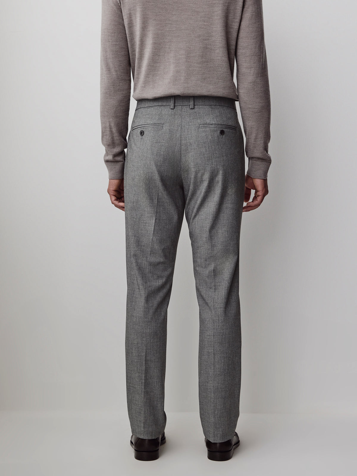 Slim-Leg Wool-Blend Pant