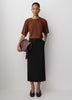 Knit Blouse High Twist Dolman Sleeve