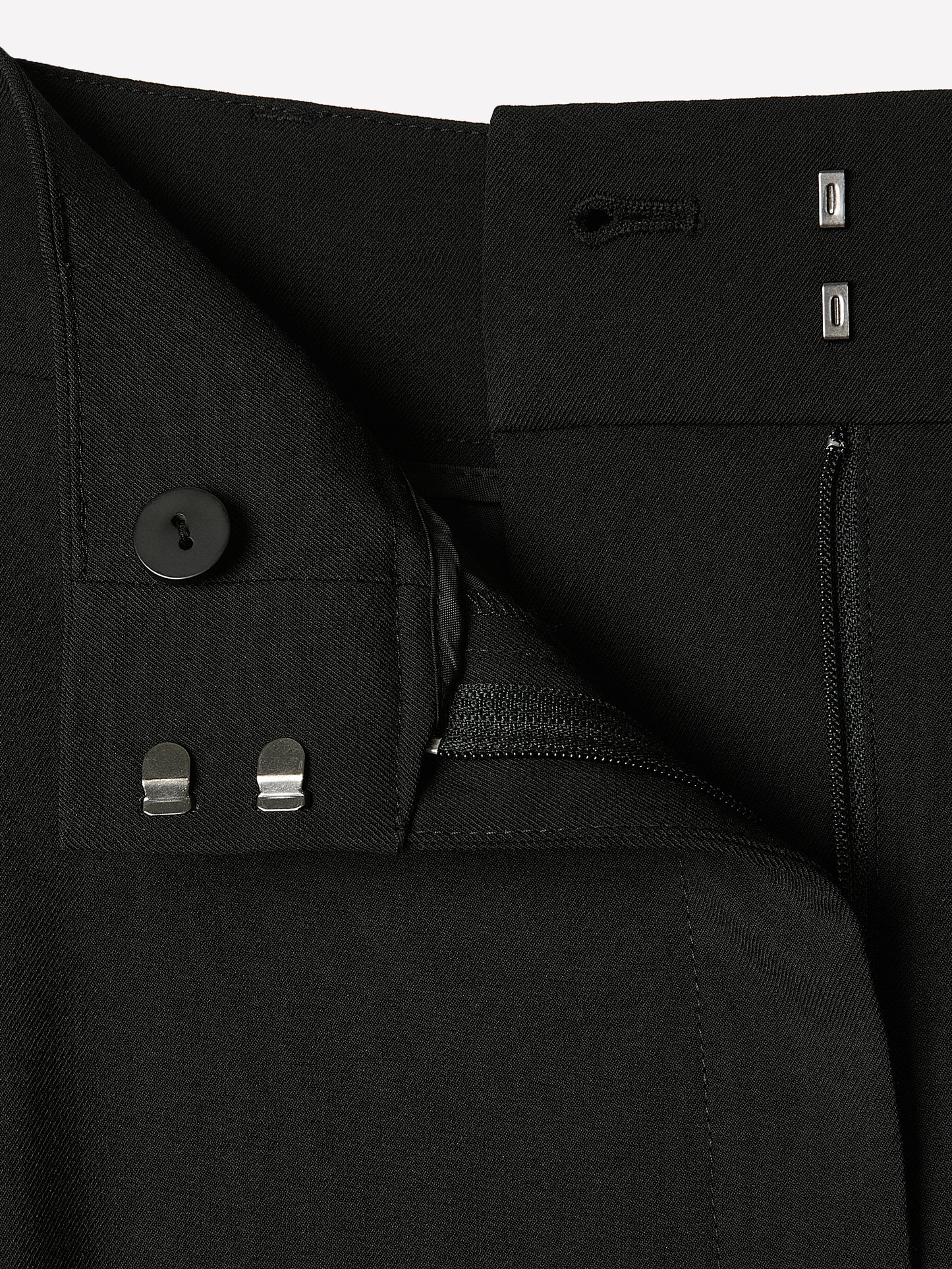 Twill High-Rise Barrel Ankle Pant