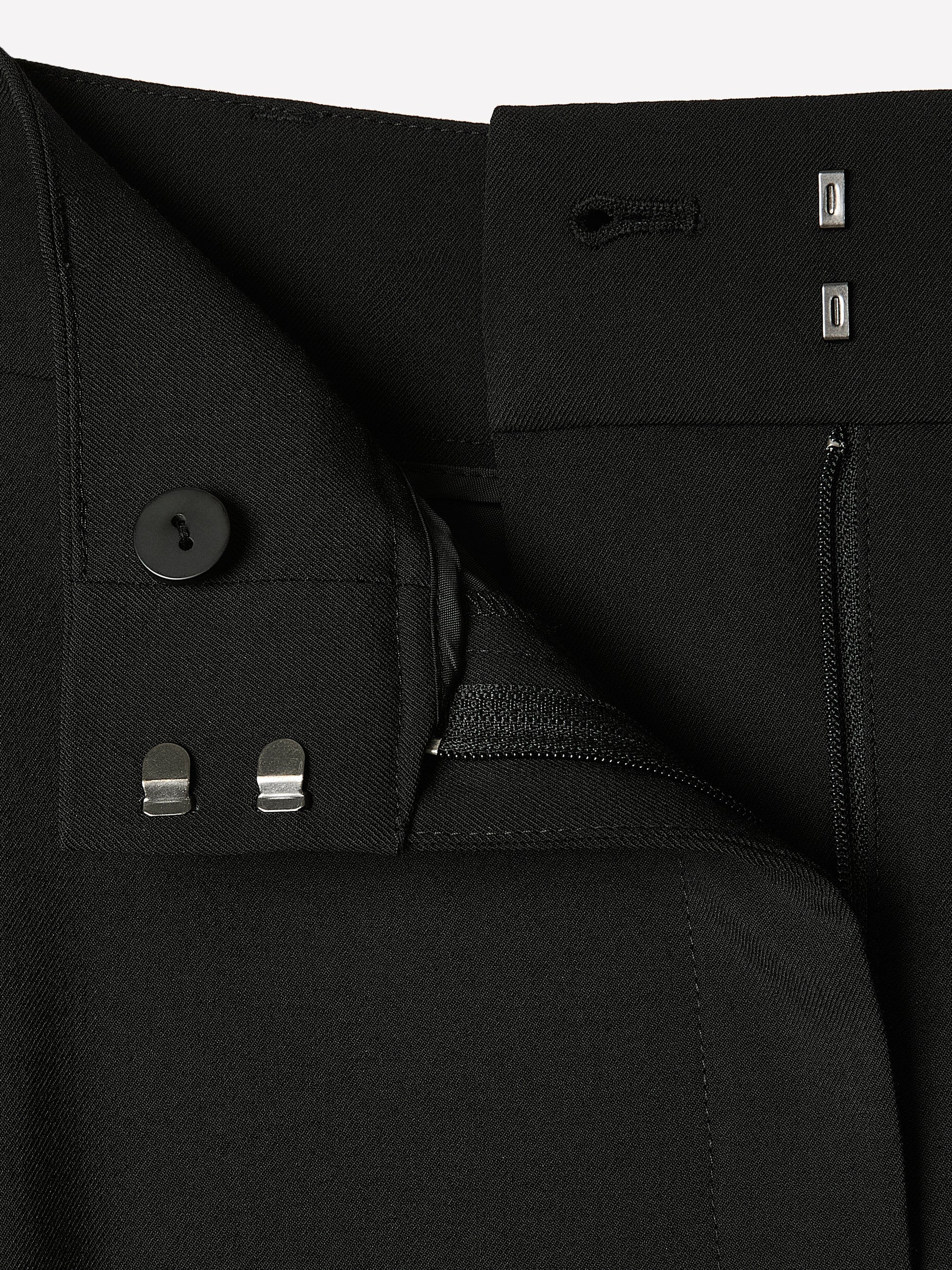 Twill High-Rise Barrel Ankle Pant