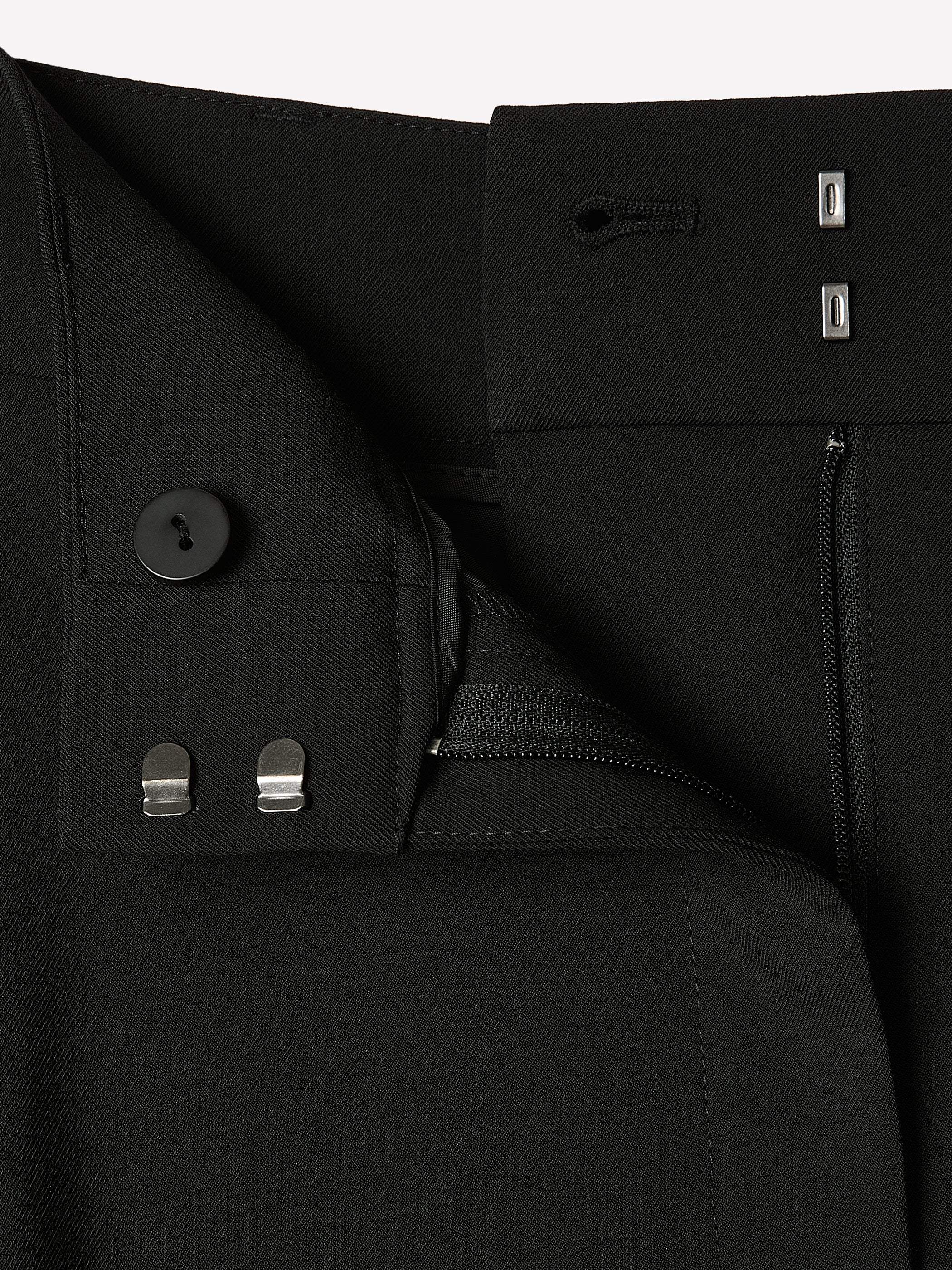 Twill High-Rise Barrel Ankle Pant