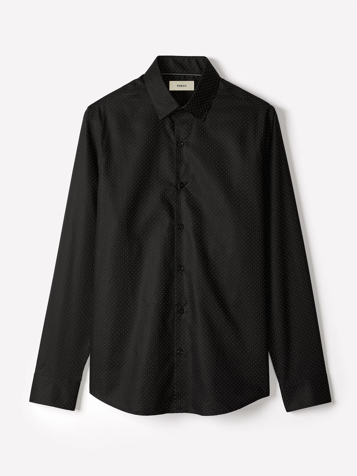 Slim-Fit Dotted Dress Shirt