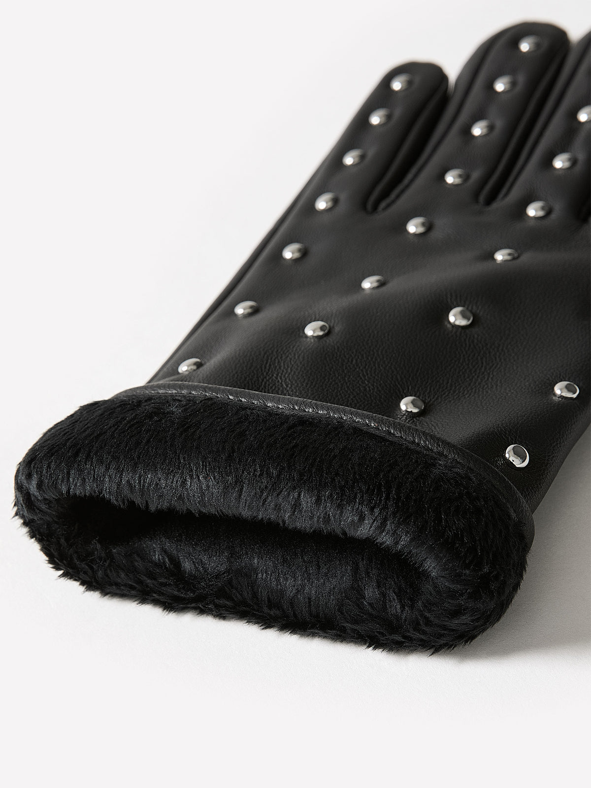 Leather Studded Gloves Sheepskin